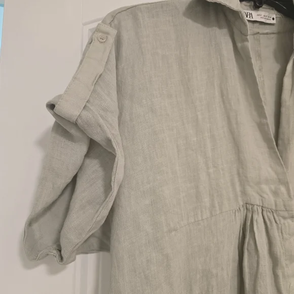 ZARA Linen the Lovina Dress - Picture 5 of 9